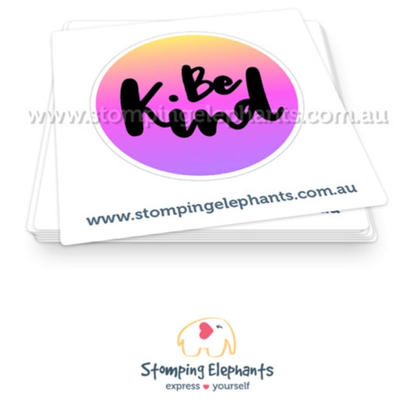 Be Kind Pink Ombre Sticker