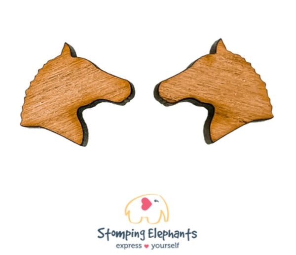 Horse Head (Wood) Studs