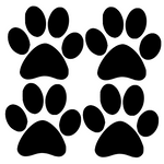 4 Paws Decal