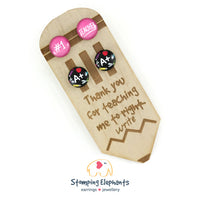 You're The Write Teacher For Me Earring Board (Double) - Board Only