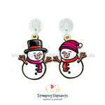 Snow Couple Dangles