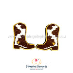 Cowhide (Brown) Boots Studs