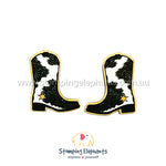 Cowhide (Black) Boots Studs