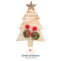 Mini Christmas Tree Earring Board (Single) - Board Only
