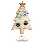 Mini Christmas Tree Earring Board (Single) - Board Only
