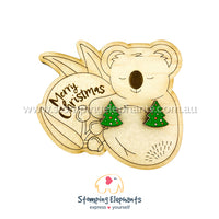 Merry Christmas Koala Earring Board (Single) - Board Only