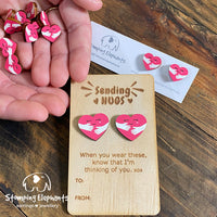 Send A Hug Earring Board (Single) - Board Only