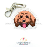 Cavoodle (Brown) Keyring