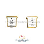 Eye Chart Studs