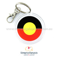 Aboriginal Flag Keyring