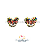 Light It Up Reindeer Studs