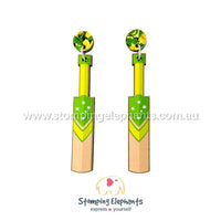 Cricket Bat (Green) Dangles