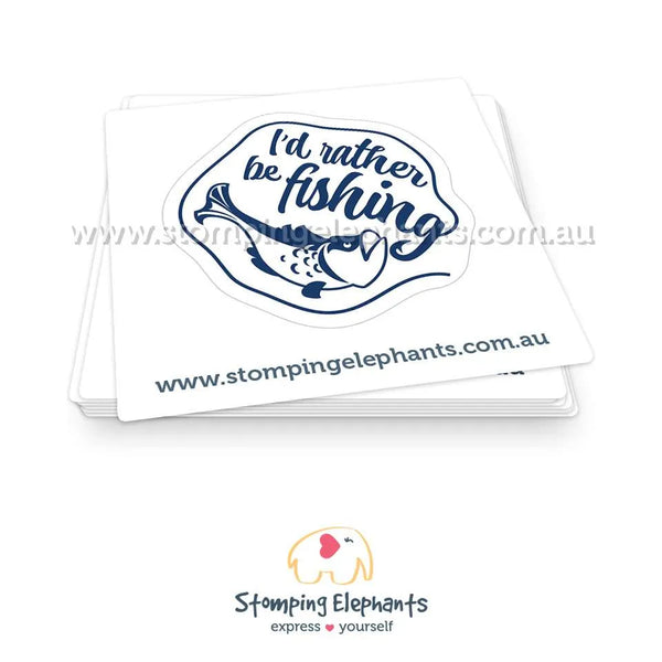 Rather Be Fishing Sticker