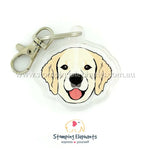Golden Retriever Keyring