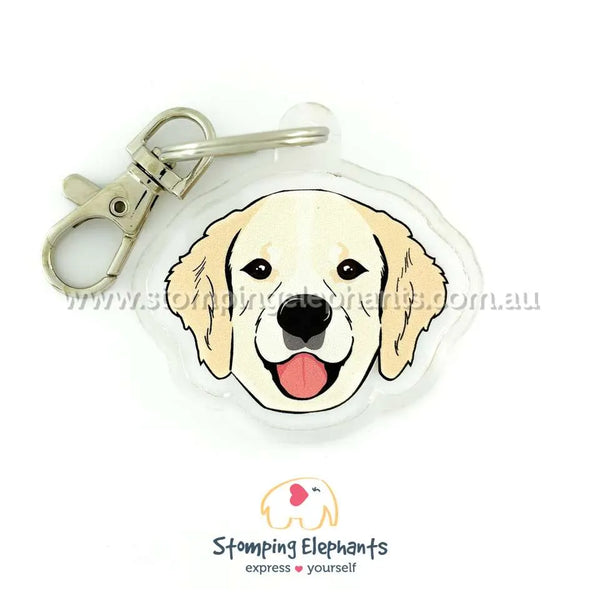 Golden Retriever Keyring