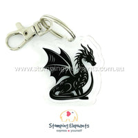 Dragon (Black) Keyring