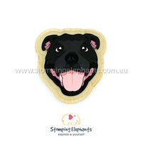 Staffy (Black) Magnet