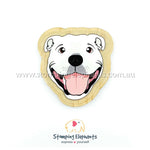 Staffy (White) Magnet