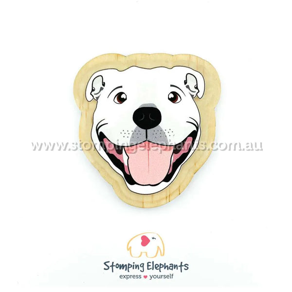 Staffy (White) Magnet