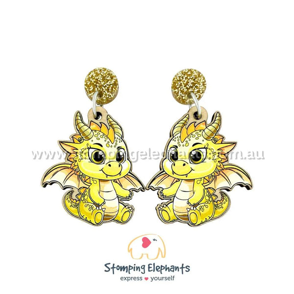 Golden Dragon Dangles