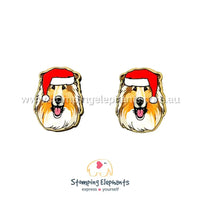 Rough Collie Christmas Head Studs