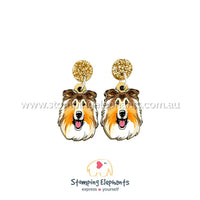 Rough Collie Head Dangles