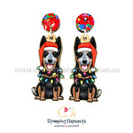 ACD (Blue) Christmas Light Up Dangles