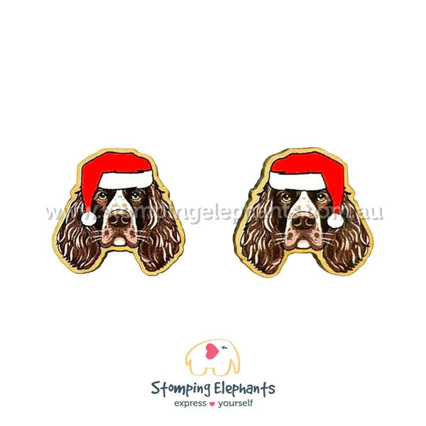 English Springer Christmas Head Studs