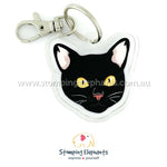Black Cat Keyring