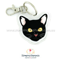 Black Cat Keyring