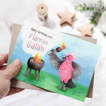 Australian Flamin Galah Birthday Card