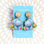 Wombat Wooden Dangles