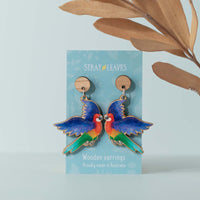 Rosella Australian Bird Wooden Dangles