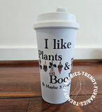 Plants & Books Travel Mug
