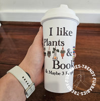 Plants & Books Travel Mug