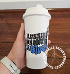 Running on Travel Mug