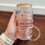 Dog Affirmations Glass Canister