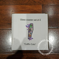 Coffin Cats Coaster Set (4)