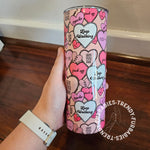 Pyscho Hearts 20oz Tumbler