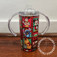Christmas Childhood Patchwork Sippy Tumbler