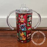 Christmas Childhood Patchwork Sippy Tumbler