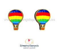 Rainbow Hot Air Balloon Studs