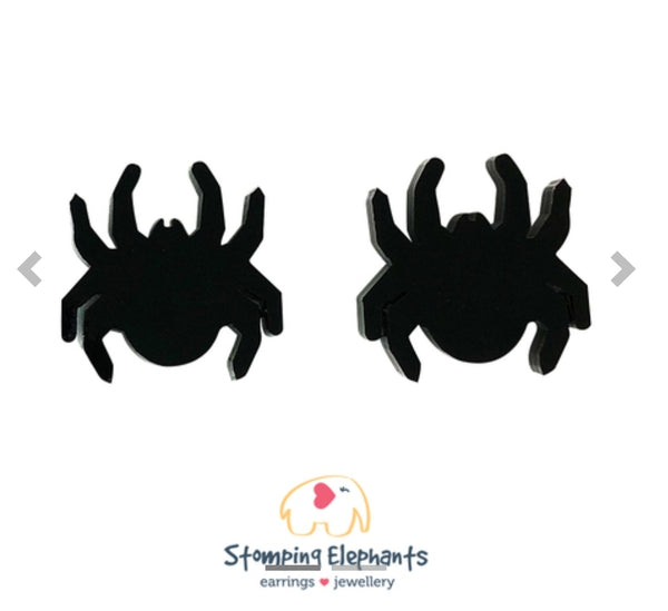 Spider Silhouette Studs