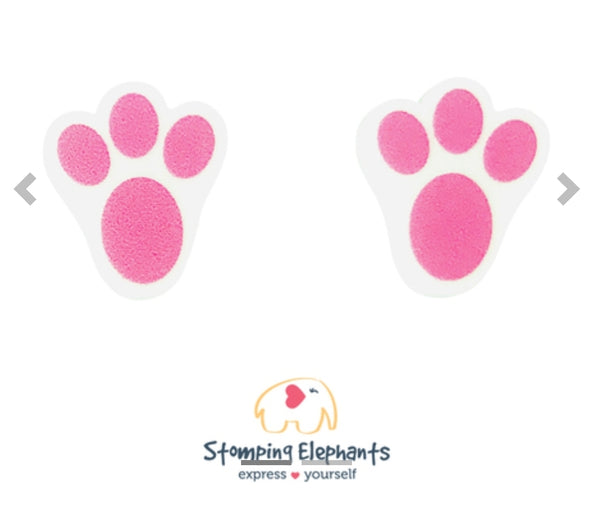 Bunny Paws Pink Studs