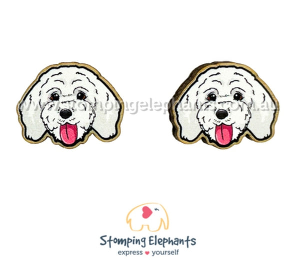 Cavoodle (White) Studs