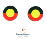 Aboriginal Flag Studs