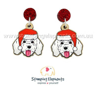 Cavoodle (White) Christmas Dangles