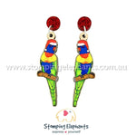 Lorikeet (Christmas) Dangles