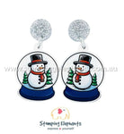 Snow Couple Globe Dangles