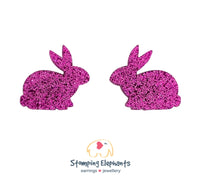 Mellow Bunny (Glitter Pink) Studs